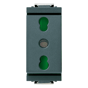 Idea: Reduced Module, Italian Outlet, 2p+e, 16a, 250v, Sicury  - Vm17033