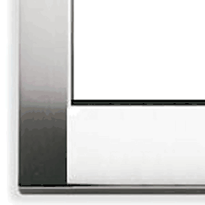 Idea Square Cover Plate, Die-cast Metal Brushed Nickel 34, 2 Modules - Vm16782.34