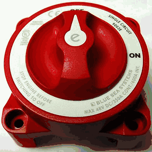 Marine Blue Sea Battery Switch HD, 350A Continuous-SMBS9003EB
