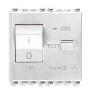Eikon Rcbo, 1p+n, 16a-120/230v, 6 Ma 2 Module, White - Vm20411.16.6.b