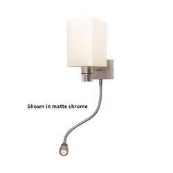 Jana-Flex LED Marine Wall-Reading Light, Gold, White Shade