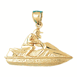 Jet Ski Gold Charm DAZ-1343