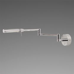 Kira Double-arm Wall Lamp, Chrome, Warm Whit & Red, 10-30vdc, W/built-in Dimmer & Usb Charger - Ilpb25500005usb