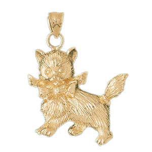 Kitty Cat Gold Charm DAZ-2006