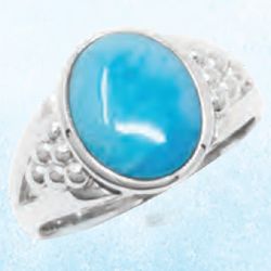 Mar Azul Yahira Larimar Rings 7.0  - MAL127SR70