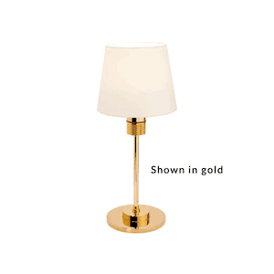 Marine LED Kati Table Lamp with Switch & Dimmer, Matte Chrome