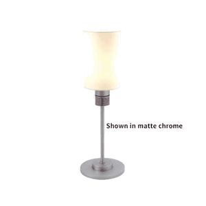Marine LED Nova Table Lamp with Switch & Dimmer, Matte Chrome