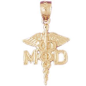 14K Gold Medical Charm-Daz-4694