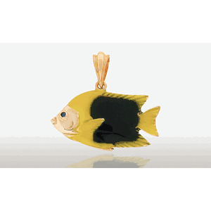 Medium Full Rock Beauty Pendant - 14K Yellow Gold