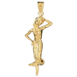 Mermaid Gold Charm DAZ-1381