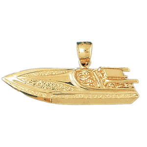 Motor Boat Gold Charm DAZ-1338