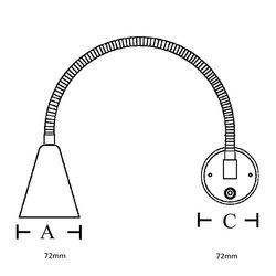 New Line Chart, Led, 10-30vdc, Bulk, Flexible Neck, Pol. Ss  - Mc331led