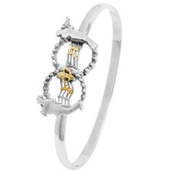 NOLA New Orleans 4mm All Dat Jazz Bracelet W/14ky Musical Notes & Fleur - NOJZC480