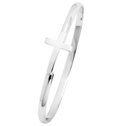 NOLA New Orleans 4mm Cross Bracelet  7.5 Inch - NOCROS475