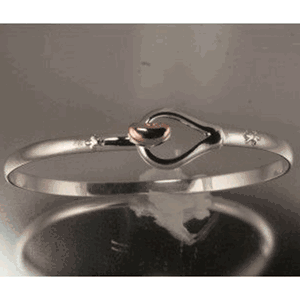NOLA New Orleans 4mm Red Bean Bracelet W/pink Gold Bean &  Fleur De Lis Wr - NORBC470