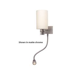 Nova-Flex LED Marine Wall-Reading Light, Chrome, White Shade