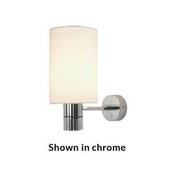 Nova LED Marine Wall Light, Matte Chrome, White Shade