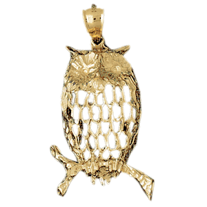 Owl Gold Charm DAZ-3049
