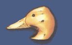 14K Gold 30MM Mallard Duck Head Pendant