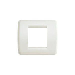 Plate: Die Cast Metal, Ivory, 2 Module Reduced Or 1 Module Standard, Round, Idea - Vm17093.10