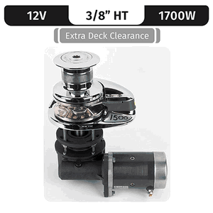Project 1500/x3, 12vdc, 1700w Low-profile, Long Shaft, 3/8"ht Gypsy - Lw7962lx-3/8