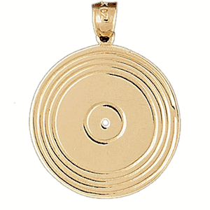 Record Gold Charm DAZ-6247
