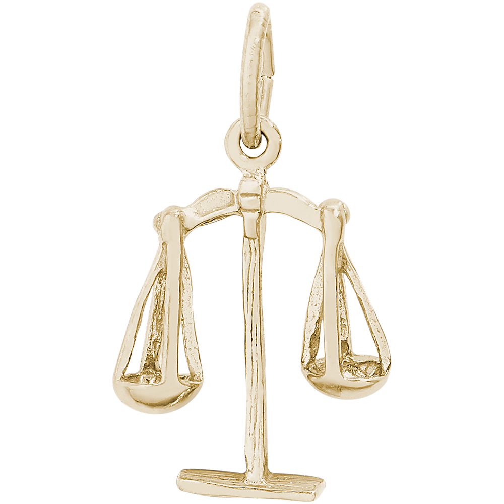 10196710kg Scales Of Justice Charm 10K Gold 101967
