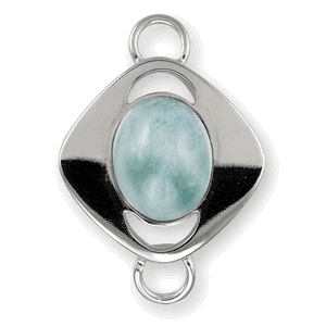 Ss Roxanne Larimar Clasp - SCCRX