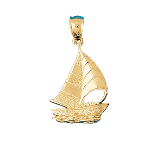 Sailboat Gold Charm DAZ-1219