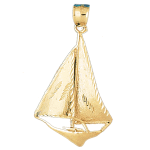 Sailboat Gold Charm DAZ-1250
