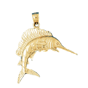 Sailfish Gold Charm DAZ-517