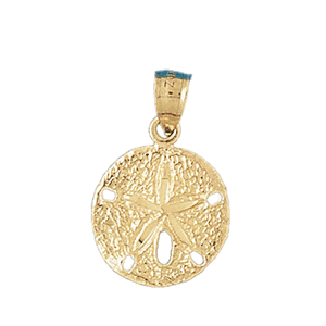 Sand Dollar Gold Charm DAZ-149