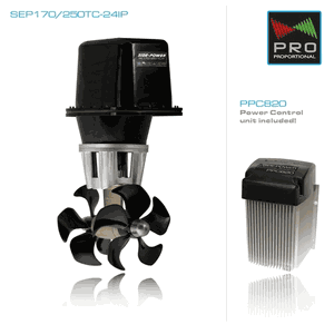 sep170/250tc-ip, 24v, Twin Props Counter-rotating, 374 Lbs Of Thrust, Ip - Sep170/250tc-ip