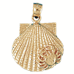 Shell Gold Charm DAZ-1075