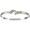 Silver Dolphin Hook Bracelet - Sterling Silver & 14K Gold 4mm 8 Inch - C4DOLHK80