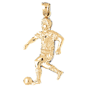 Soccer Player Gold Charm DAZ-3259