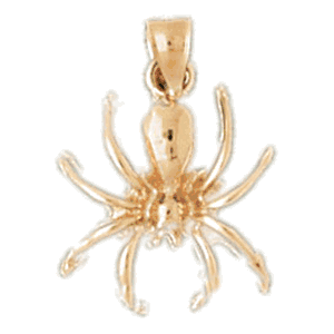 14K Gold Spider Charm-Daz-2436