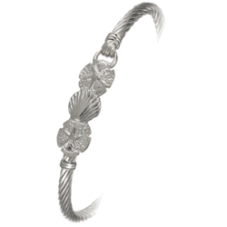 Ss 3.5mm Beachcomber Cable Bracelet W/ss Wraps 7.5 Inch - CBLS35BC75