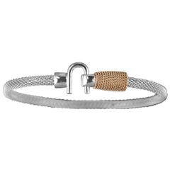 4mm Caribbean Hook Mesh Hook Bracelet W/14ky Wrap