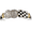 Ss 8mm Racing Tires W/ Flames Bracelet W/14ky Wrap 8.5 Inch - RTFC885