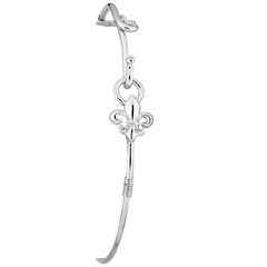 Fleur De Lis Esprit Bracelet W/cbc Tag Sterling Silver Wrap