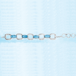 Ss Mar Azul Larimar Bracelet - MAL126SB