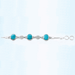 Ss Mar Azul Larimar Bracelet - MAL127SB