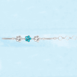 Ss Mar Azul Larimar Shorty Link Bracelet - MAL143SSB