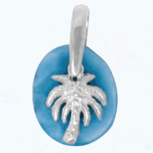 Ss Palm Charm For Larimar Tablet - CHSPALM
