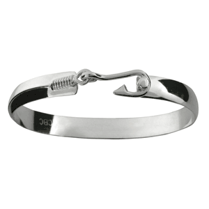 Fish Hook Bracelet - Sterling Silver 8mm 8 Inch