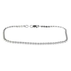 Sterling Silver Thin CZ Tennis Bracelet - 7 Inch - T-6906