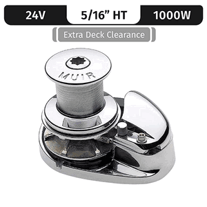 Storm Vrc1250, Stainless Steel, 24v/1000w Capstan, Vert. Rope/chain Long Shaft 5/16"ht/bbb - M1250c24x-5/16h