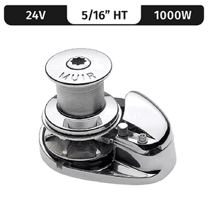 Storm Vrc1250, Stainless Steel, 24v, 1000w Capstan, Vert. Rope/chain Windlass F/ 5/16"ht/bbb - M1250c24-5/16h
