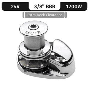 Storm Vrc2200, 24vdc, 1200w Capstan, Vert. Rope/chain Long Shaft 3/8"bbb - M2200c24x-3/8b